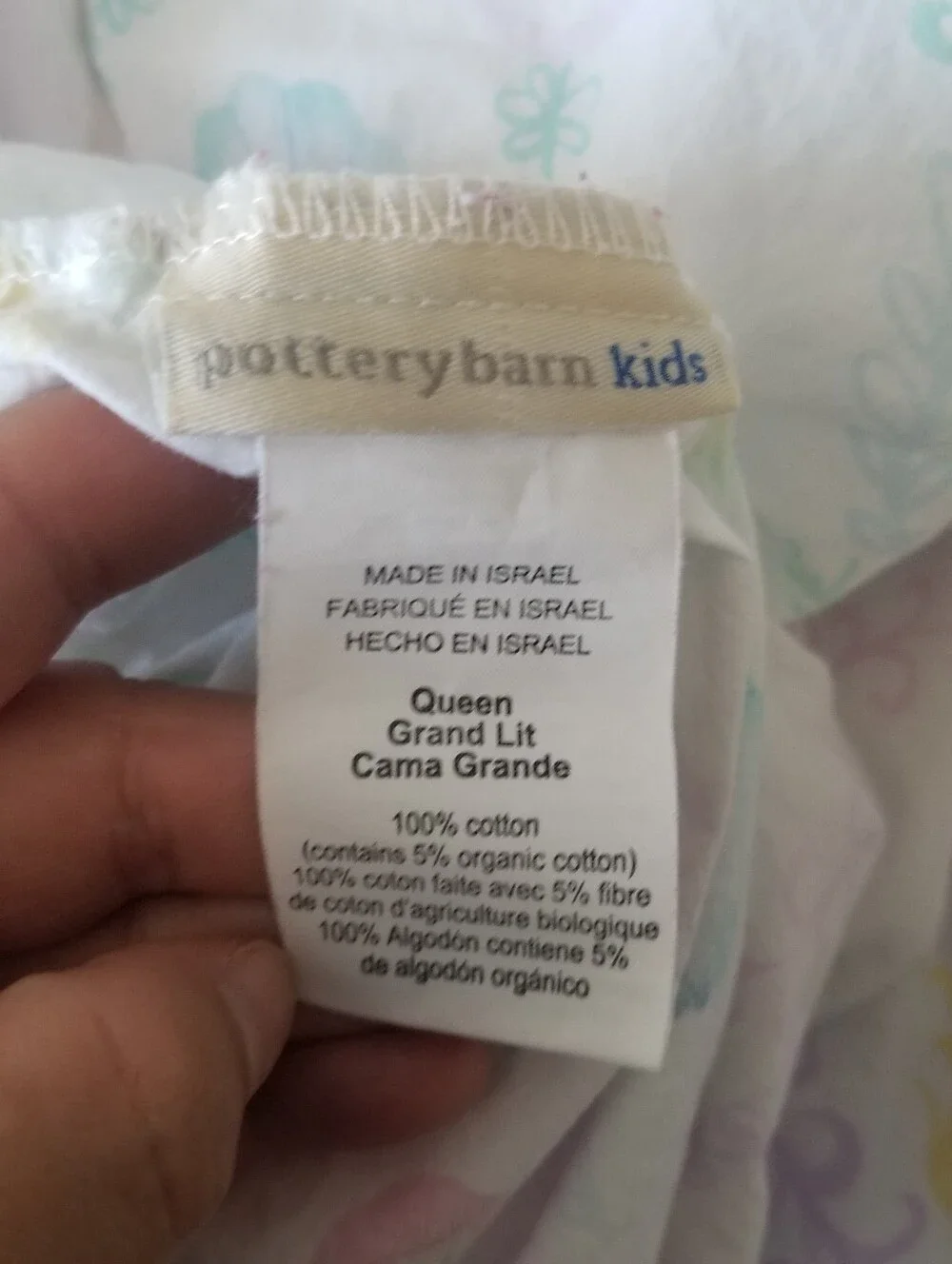Pottery barn Kids Fitted sheet Queen size